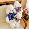 Adorable Plush Dog Toy With Scarf Charming Stuffed Animal For Kids Home Decor