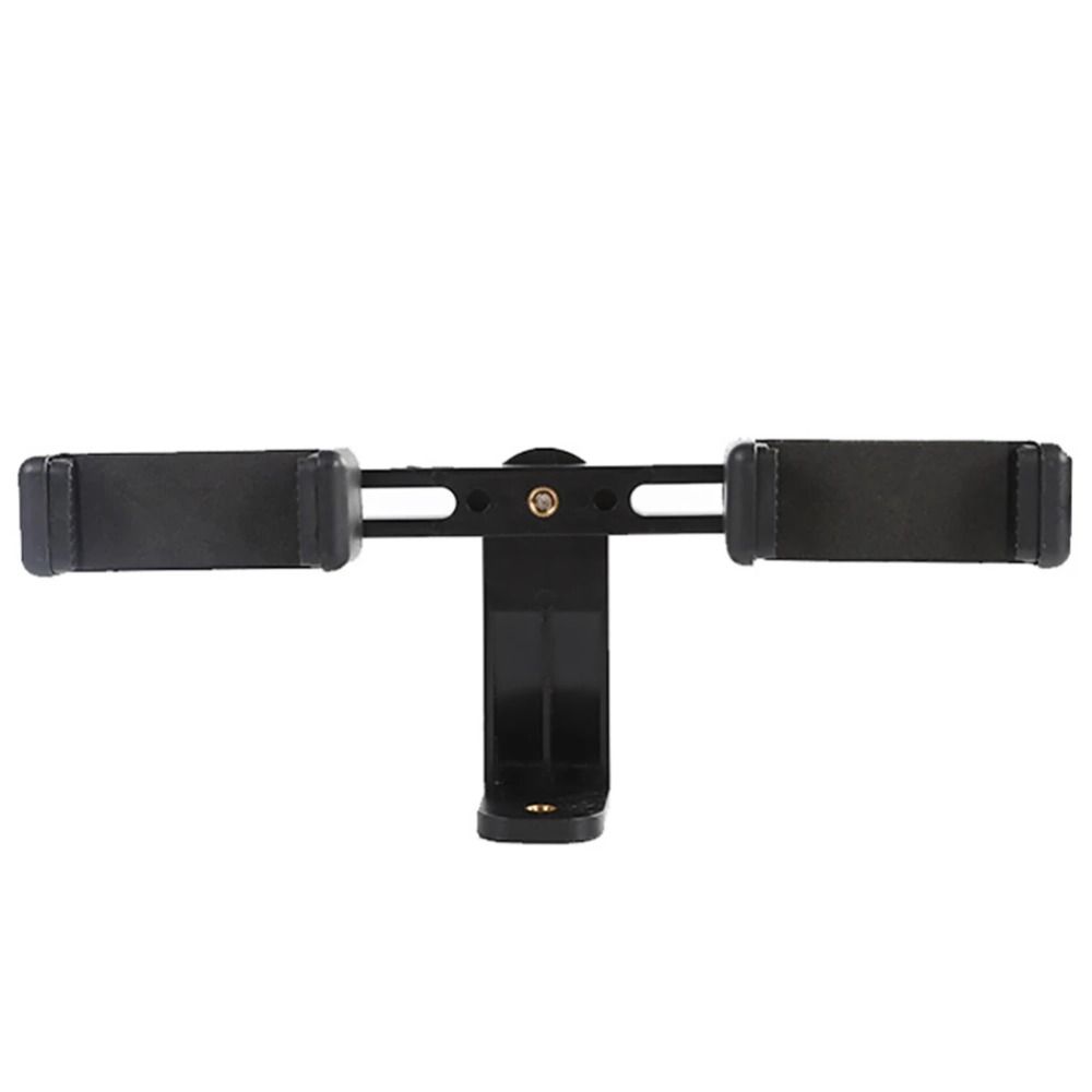 Mount Dual Device Hand-Held Holder Mobile Live Bracket Smartphone Tripod Clip Phone Tripod Holder