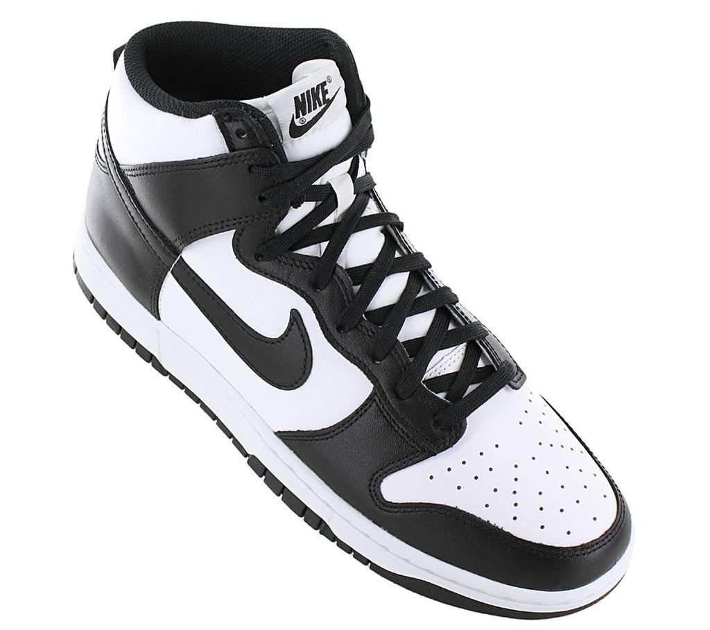 Nike Dunk High Retro - Men's Shoes Leather White-Black DD1399-105 ORIGINAL