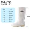 Comemore Autumn Boots Low Heels Rainshoes Couple Men Women High-barrel Waterproof Rain Boot Work Rubber Shoe Long Water Shoes 44