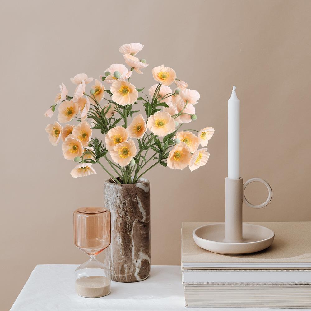 4 шт. искусственных цветов мака шелковые букеты для домашнего декора, свадьбы, украшения стола и вечеринок искусственные цветочные композиции своими руками