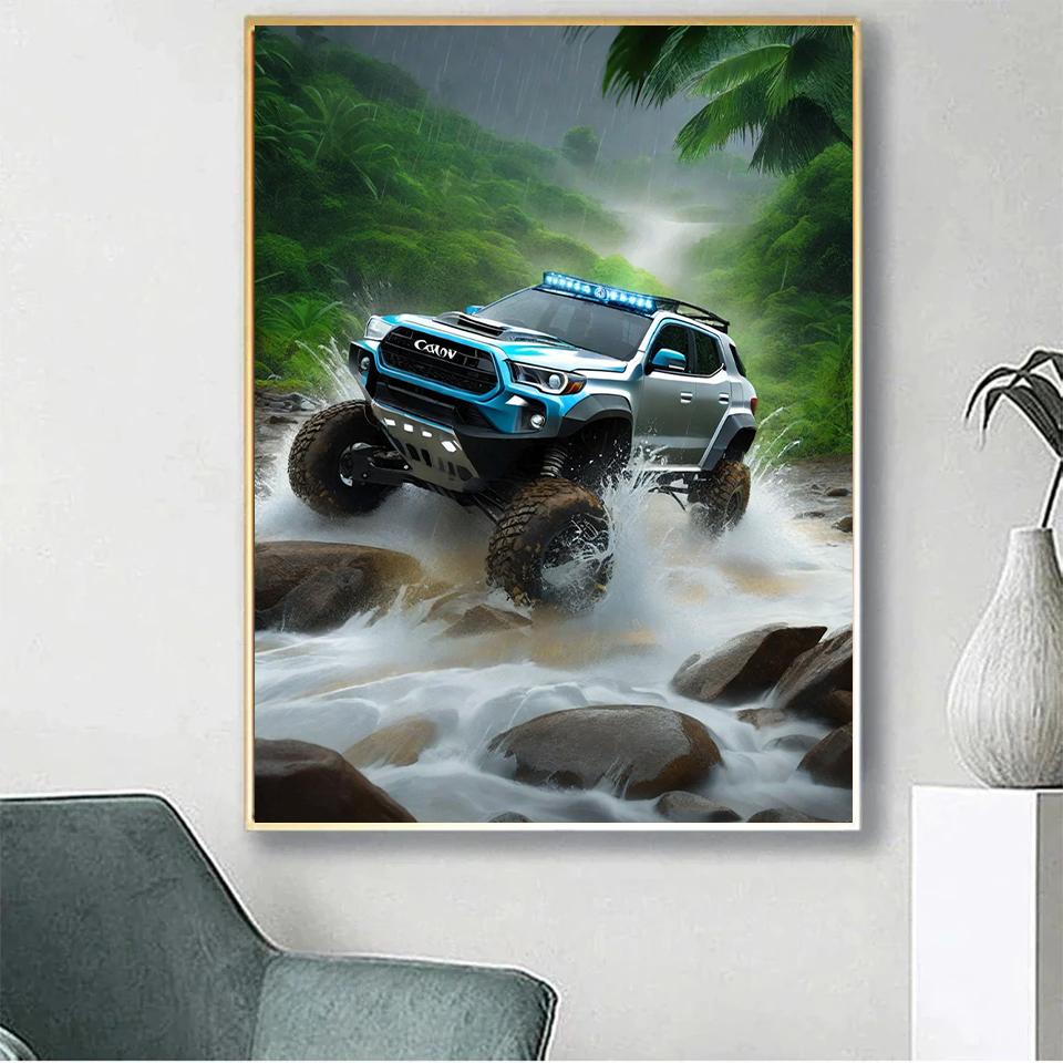 Auto 'S & Vrachtwagens Алмазная вышивка крестиком Алмазная вышивка 5D Diy Diamond Mozaïek Bos & Jungle Vol Steentjes Art