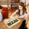 2Pcs Shut The Box Board Game with 4 Dice 2 Players Kids Adults Family Educational Math Number Strategy Game Wooden Close The Box Toy Game Night Props
