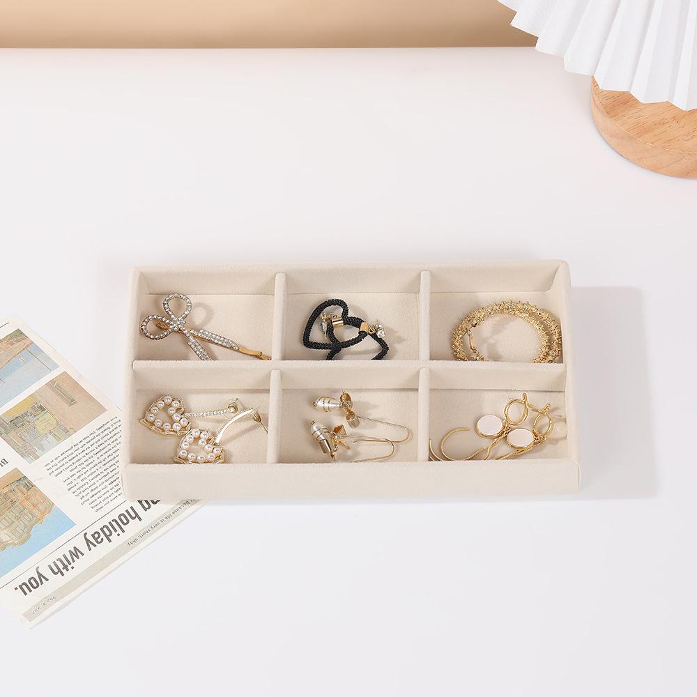 Multi-Style Plush Jewelry Storage Box with Drawers