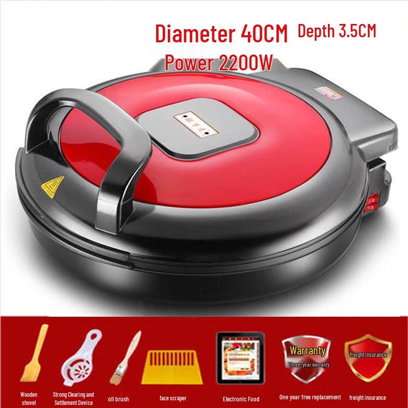 Большая электрическая сковорода 40 см: Двусторонняя антипригарная сковорода для блинов и оладий для домашнего или коммерческого использования