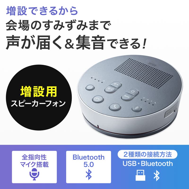 Bluetooth-спикерфон для конференций Sanwa Supply (Только громкая связь) MM-BTMSP3MC