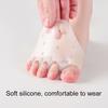 1 Pair Silicone Toe Separators for Women Supportive Toe Spacers for Overlapping Toes Foot Corrector Forefoot Pad for Plantar Pain Relief