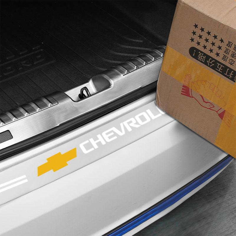 1pcs Car Rear Bumper Trunk Load Edge Protector Guard Trim Transparent Sticker for Chevrolet Spark Monza Captiva Cruze Silverado