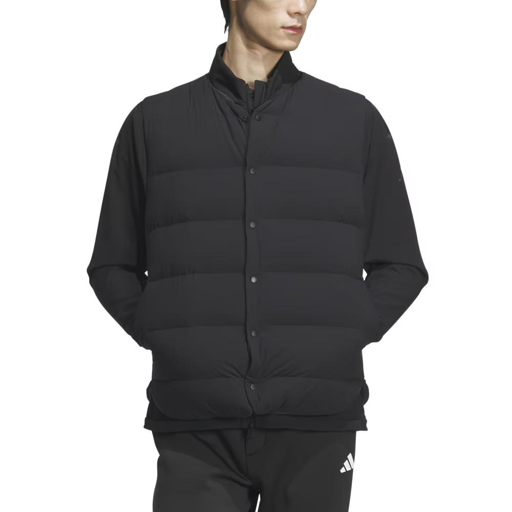 Adidas FG 3-Way Solid Color Влагоотводящая теплая куртка на молнии Мужские куртки Черный IM7312