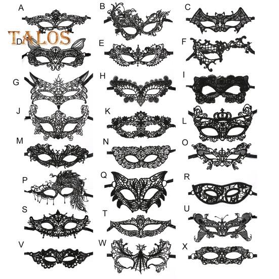 Черная кружевная маска, сексуальная полая маска на половину лица, дышащая маска для вечеринки, венецианские костюмы для маскарада, косплея, карнавала