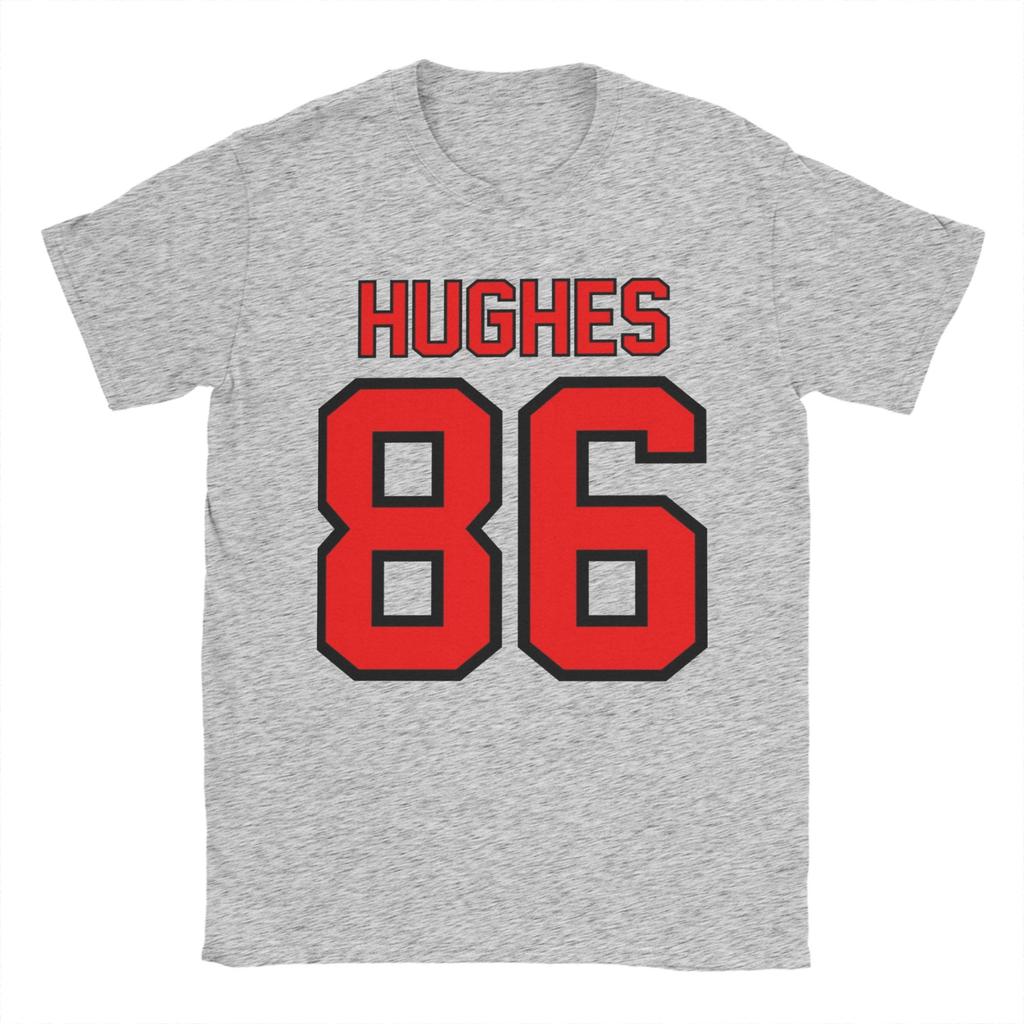 Jack Hughes Retro Unisex T Shirt Vintage Tee Shirt Short Sleeve Round Neck TShirts Pure Cotton Gift Idea Clothing