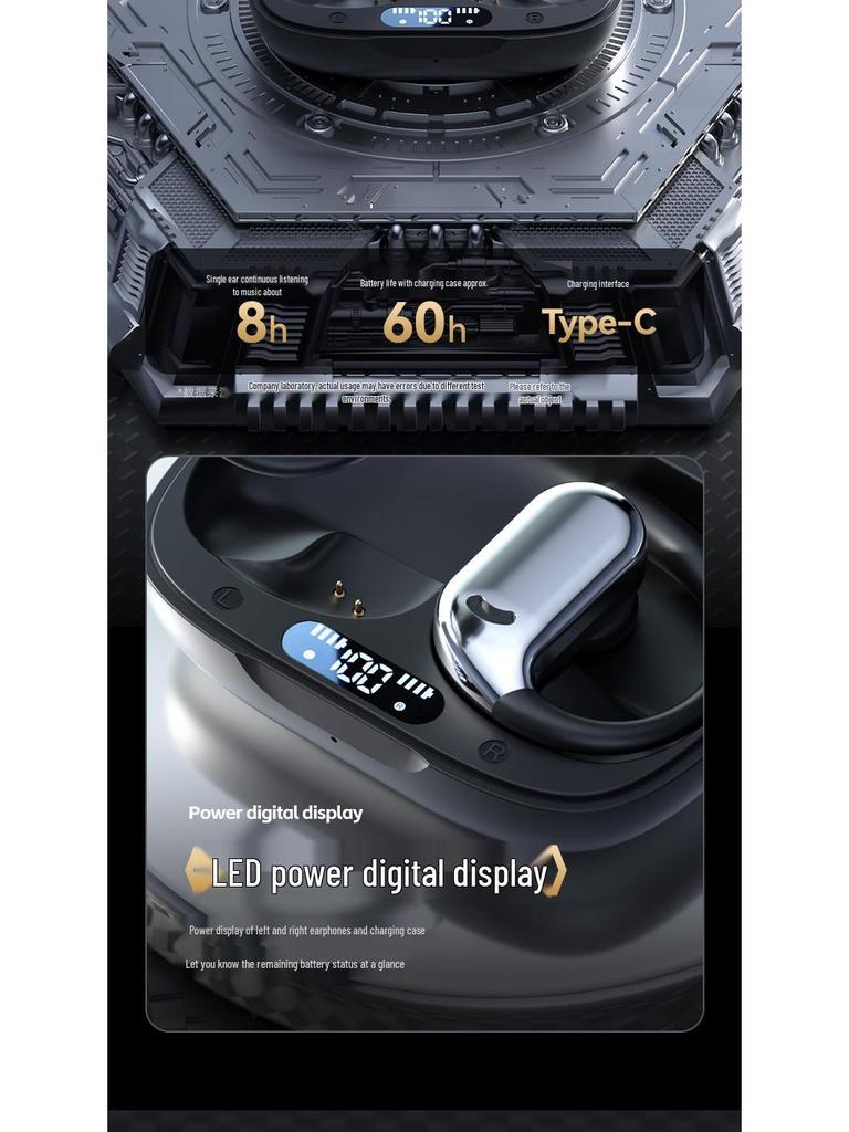 Bluetooth-гарнитура с заушиной, HIFI-звуком и долгим временем работы от аккумулятора