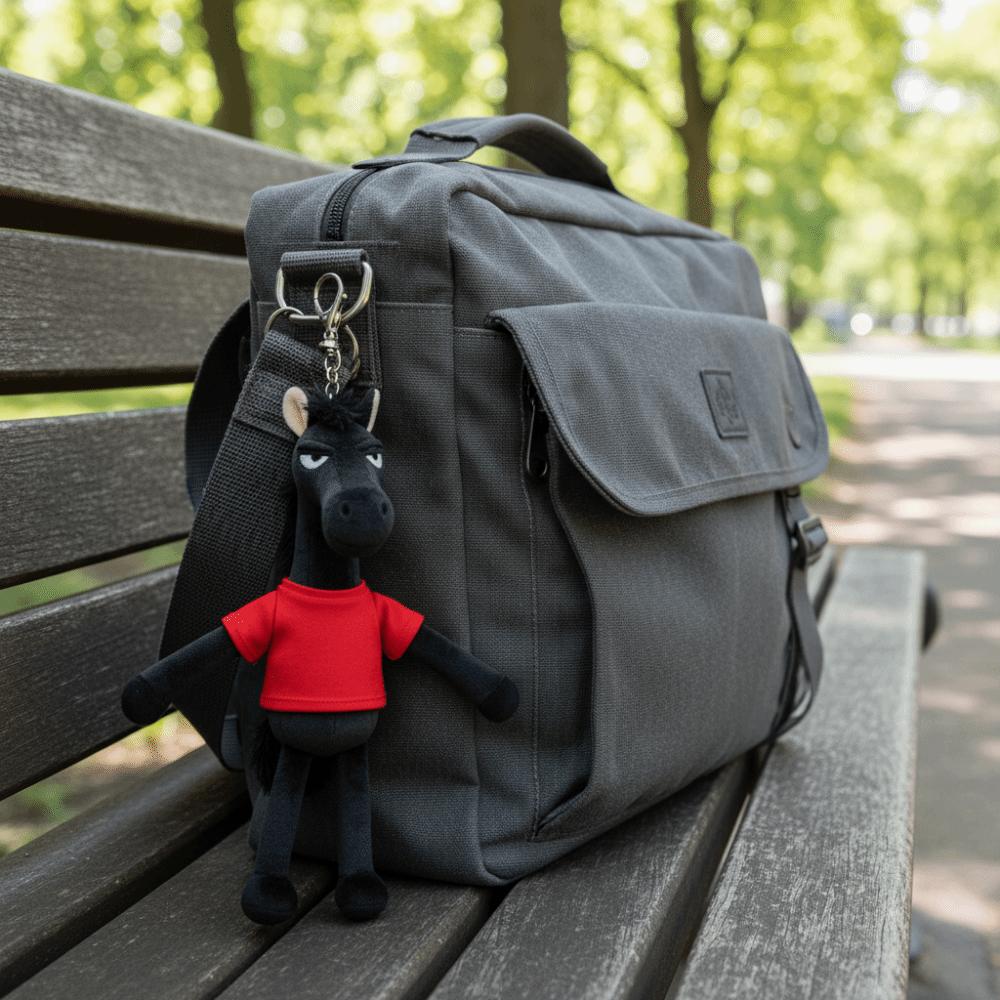 Креативная имитация лошади кукла милая фигурка пони зодиака плюшевый брелок в виде темной лошади подарок на день рождения