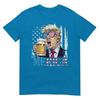 Merica Trump 4th Of July Funny Drinking Beer Unisex Unisex TShirt
