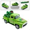 Watermelon Decor Mini Vintage Green Metal Pickup Truck Realistic Farmhouse with 6 Resin