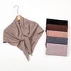 90*90cm Thin Soft Square Scarves for Women Simplicity Solid Color Cotton Linen Headscarf Muslim Female's Hijabs Bag Accessories