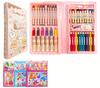 Набор канцелярских товаров Sumikko Gurashi 42 вида Набор для рисования Канцелярские товары 1 Наклейка Набор для рисования для девочки Набор для рисования Сумка для рисования Цветные карандаши Мелки Канцелярские товары