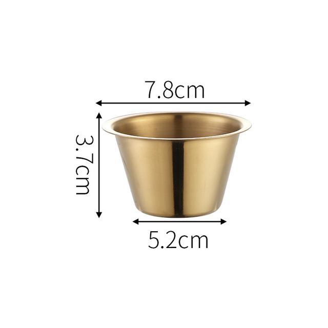 304 Stainless Steel Small Seasoning Dish Kitchen Sauce Cup Ketchup Dipping Bowl Appetizer Plates Sushi Vinegar Soy Saucer