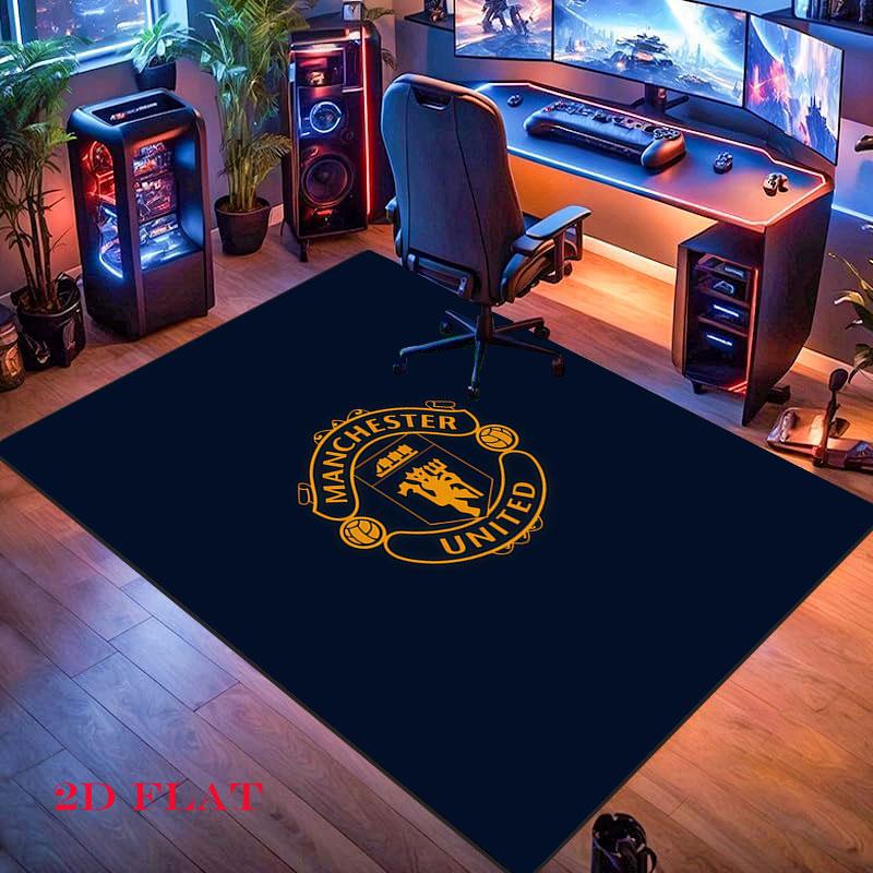 Loyal MUFC Fans Carpet Rug for Living Room Bedroom Home Sofa Decoration,Kids play Nonslip Floor Mat