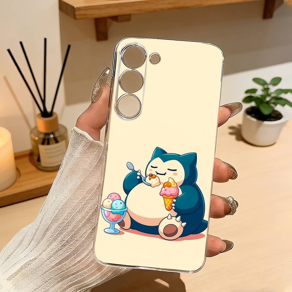 Cute S-Snorlax-x Sleep Phone Case For Samsung A10 A12 A31 A40 A70 Transparent Cover