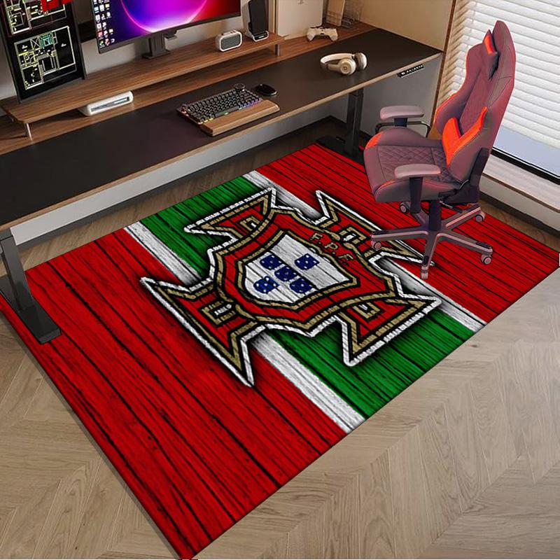 Portugal's National Emblem Area Rug Office rug, Chair Rug, Decor Carpet Livingroom bedroom Mat, Large Size Fan gifts Christmas gifts