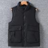 Plus Size L-8XL Fashion Warm Sleeveless Vest Man Winter Jackets Waterproof Casual Thick Men's Coat