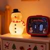 USB Powered Snowman Night Light Cute Christmas Desk Lamp with Warm Glow Holiday Decor for Office Bedroom