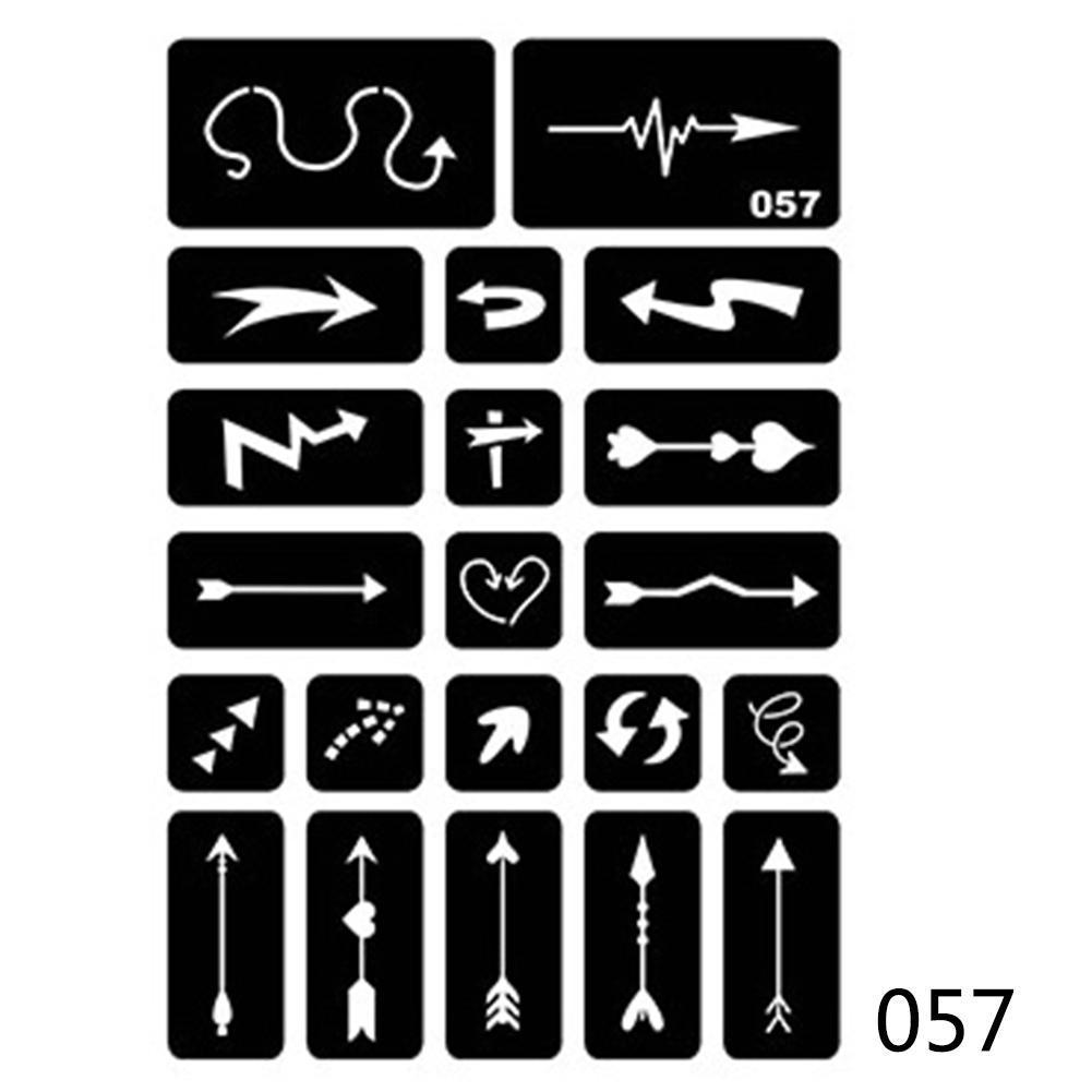 Drawing Temporary Girl Hand Art Paste New Body Stencil Template Hollow Henna Tattoo 40 Style