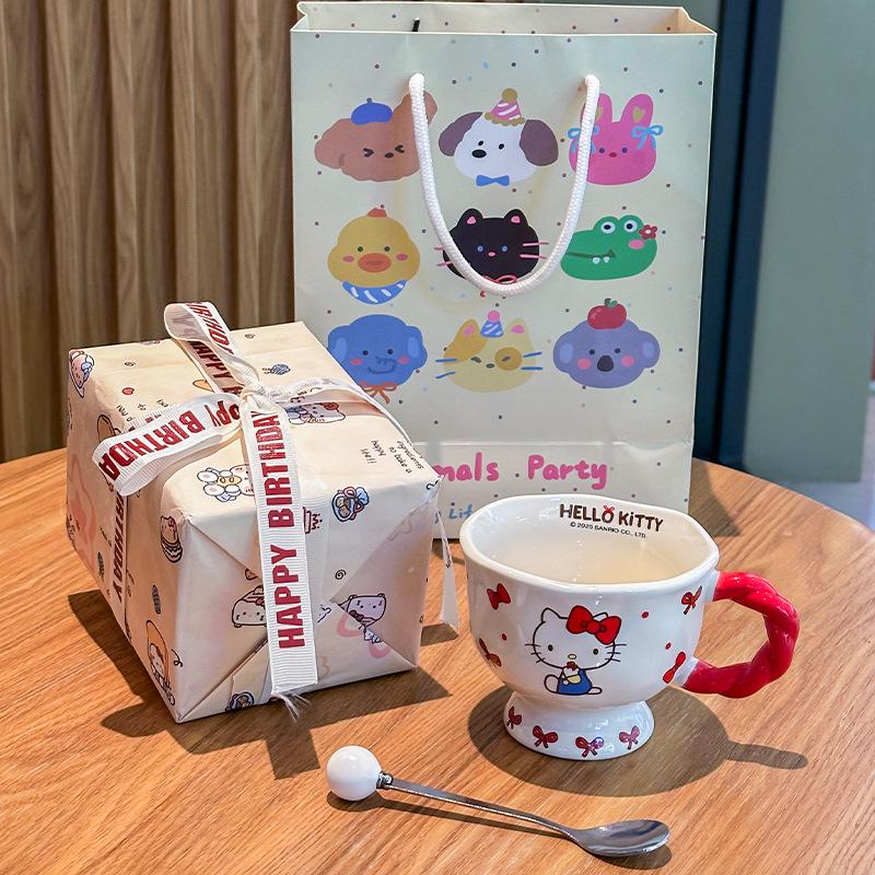 Give Girlfriends Birthday Gifts, Cute Ceramic Mugs, Girls and Children's Souvenirs, Gift Boxes.