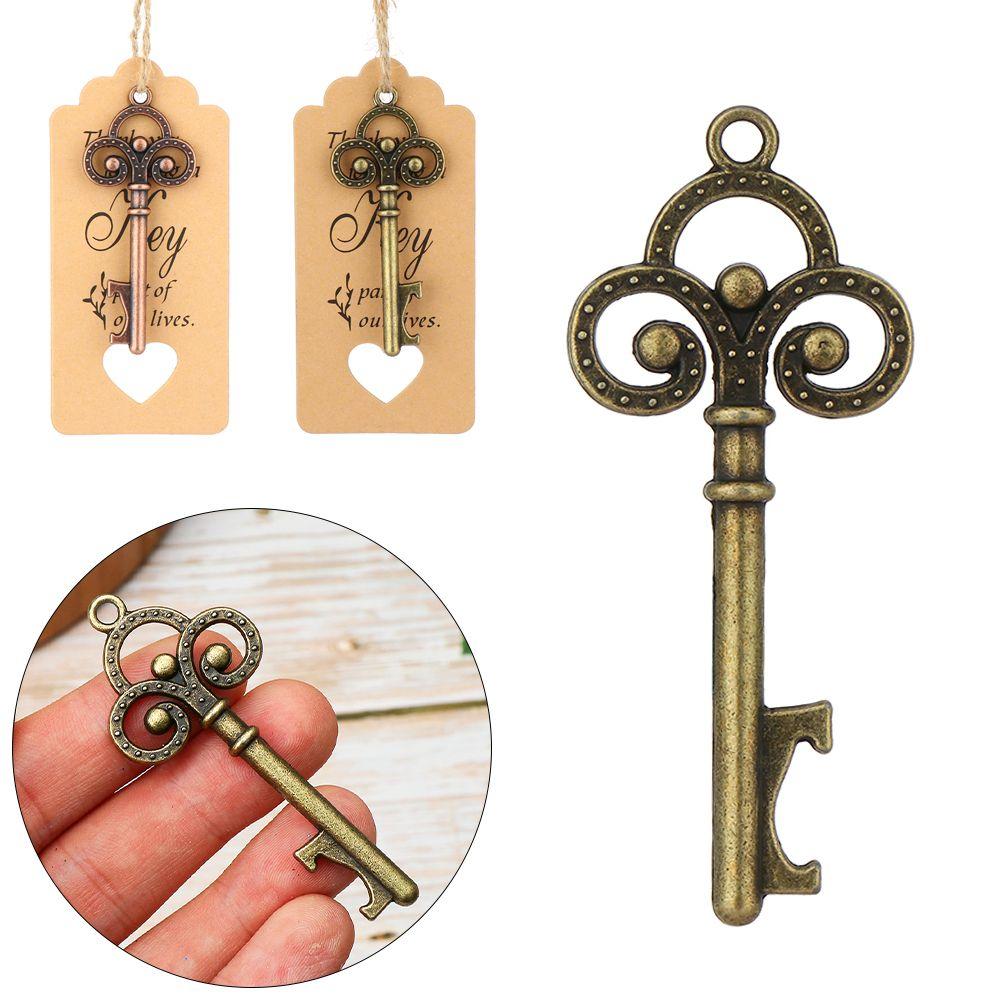 Vintage Party Favor Supplies Beer Opener Wedding Decor Key Bottle Opener Wine Keychain Souvenir