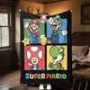 Super Mario Characters Blanket Soft And Portable All Season Home Bed Sofa Blanket Office Travel Nap Break Warm Blanket