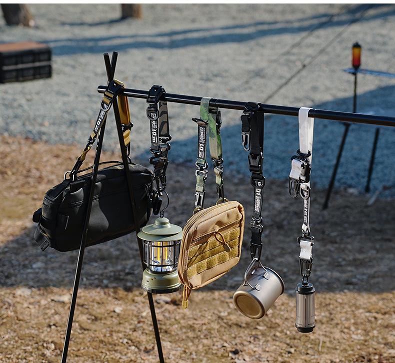 ISE MOUNT Multifunctional Outdoor Crossbody Bag with Shoulder Strap and Long Storage Rope for Camping & Tactical Use.