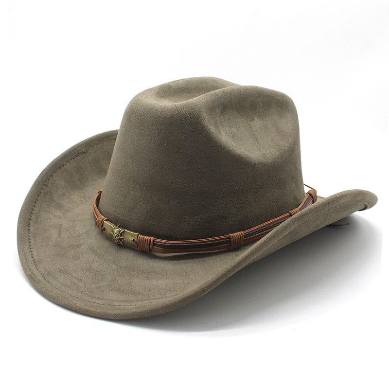 Западная ковбойская шляпа шерстяной цилиндр панк шляпа для верховой езды цилиндр со скрытой волной