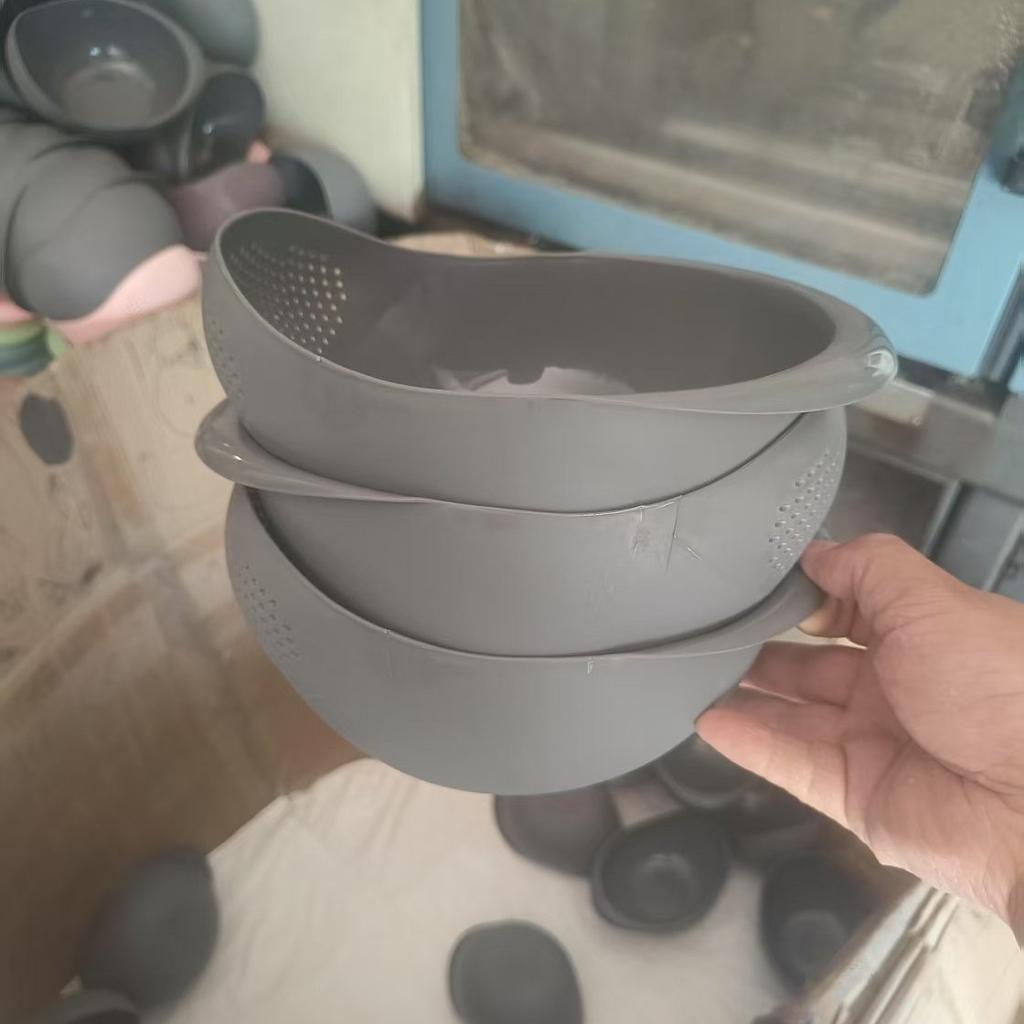 1 шт., корзина для слива риса, кухонная многоцелевая машина для мытья риса, корзина для слива фруктов с ручкой, домашний органайзер