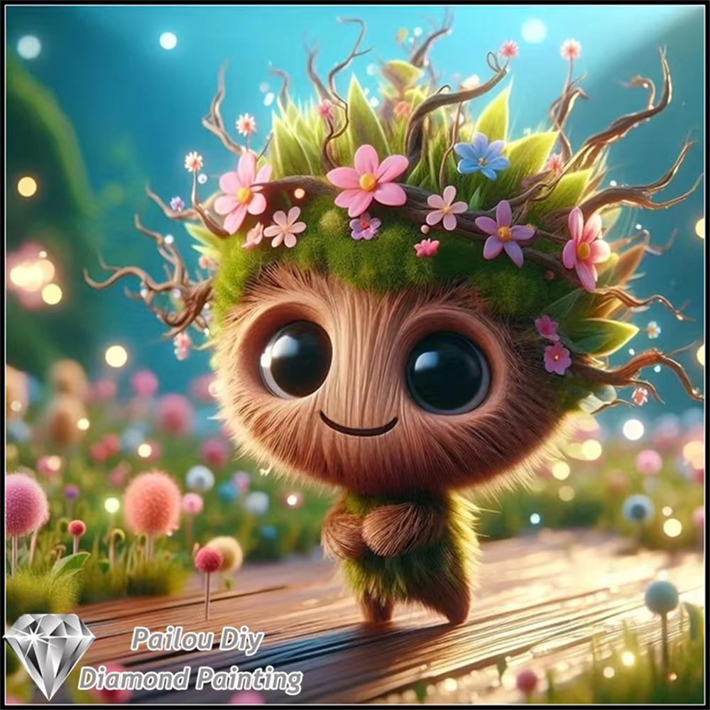 Disney Классический персонаж Грут 5D Алмазная живопись Полная вышивка Искусство Каменная наклейка Ручная работа DIY Большие принадлежности для рисования