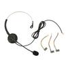 Telephone Headset Single Ear Professional Noise Canceling Adjustable Wired Phone Headset for Call