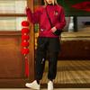 Li Ning Спортивная Модная Коллекция Толстовки Женские Красные С Круглым Вырезом Умеренные Обычные AWDS158-2