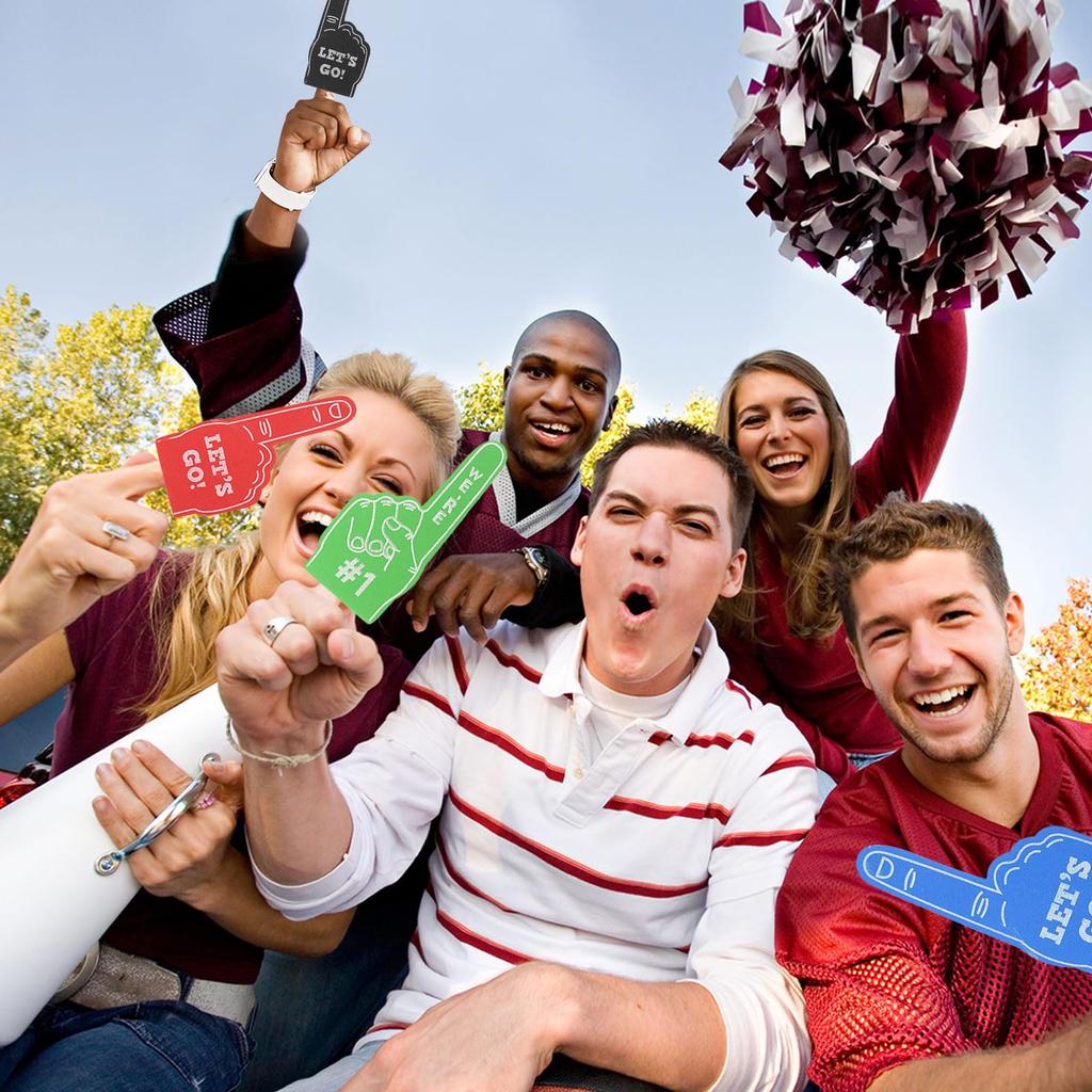 Мини-напальчники из пеноматериала PATIKIL 13 см, 48 шт., напальчники из пеноматериала для болельщиков, спортивных болельщиков, игр, вечеринок, сувениров, красного цвета. Поехали!