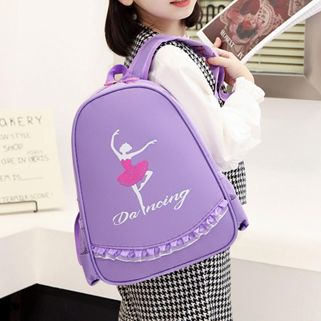 Ballet Sports Dance Bag Children Shoulder Storage Backpack Latin Ballet Bag Girl Princess Dancing Girl Pattern Letter Print Dance Bag