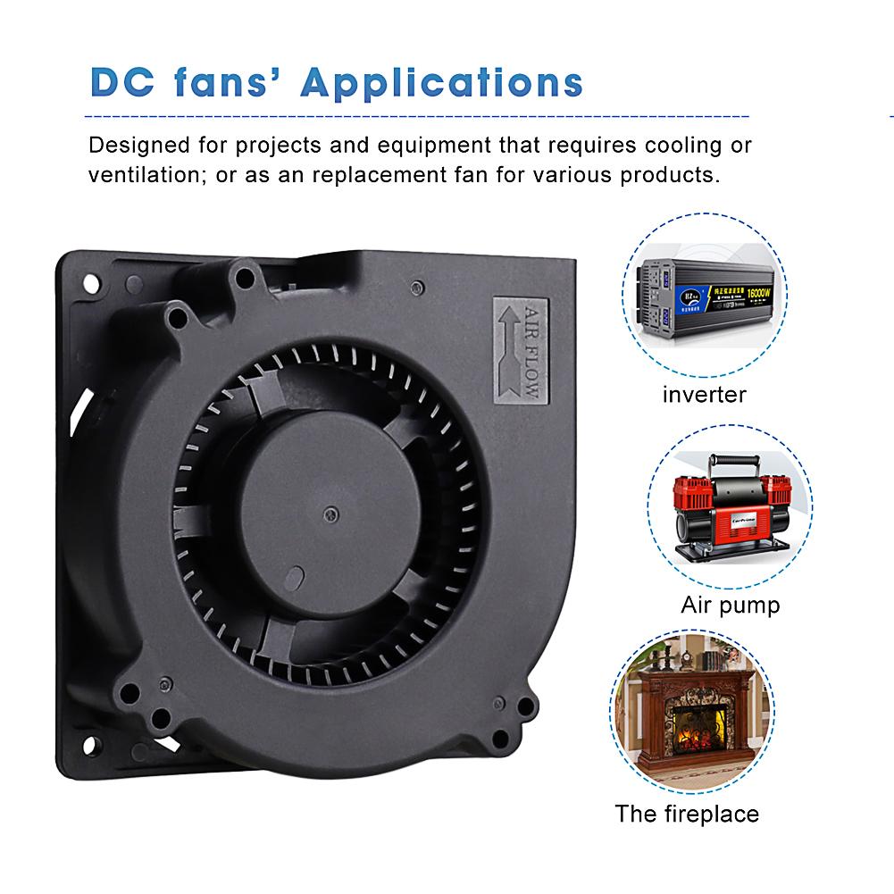 Gdstime 12032 DC 12V 4-контактный FG PWM Функция Двойной шарикоподшипник 120 мм 120x120x32 мм 12 см Центробежный турбинный вентилятор охлаждения