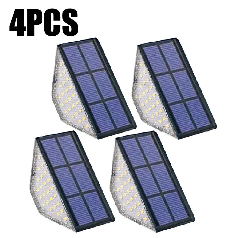 Светодиодный светильник для лестницы, уличный светильник IP67, водонепроницаемый, солнечный светильник с линзой, противоугонный, декоративный светильник для садовой террасы