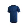 Round Neck Short Sleeve T-Shirt Men Tops Blue EB8047