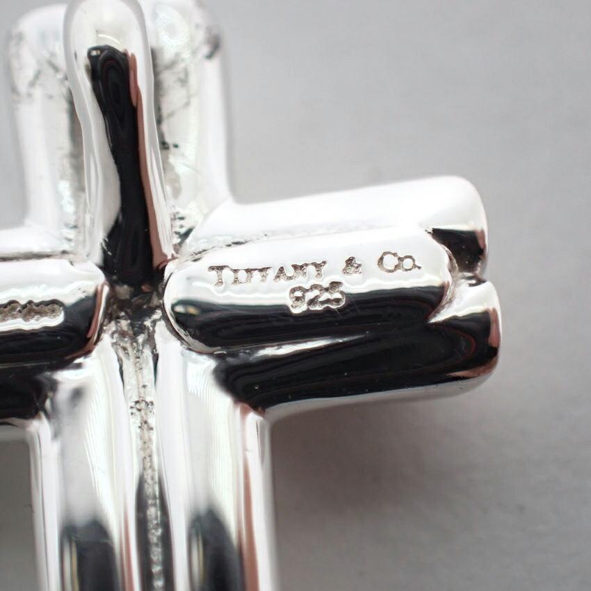 [Used] TIFFANY/Tiffany 925 Cross Pendant Top/j70-4