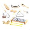 9 Pieces Montessori Percussion Musical Instruments,Wooden Music Toy,Kids