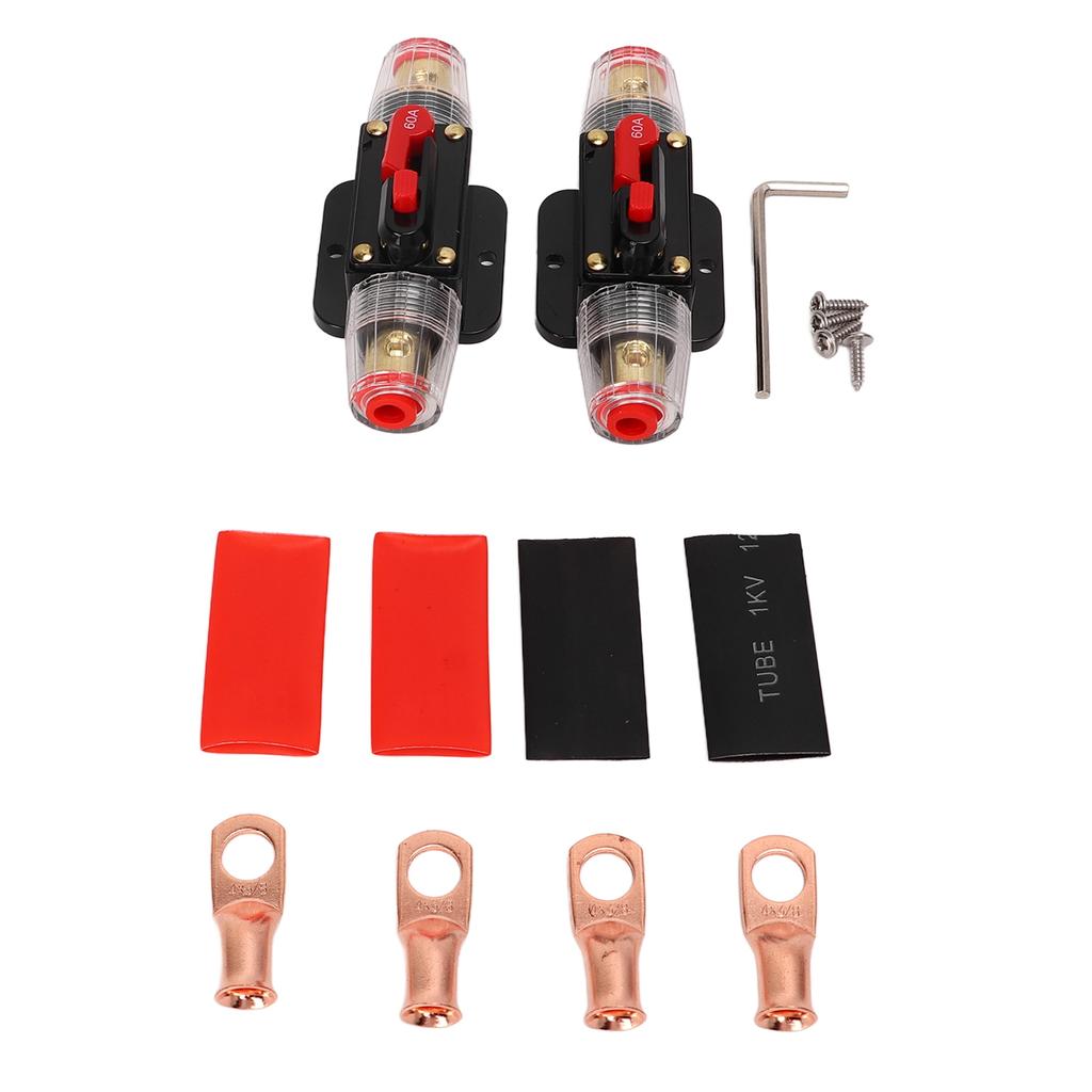 12?24 В встроенный автоматический выключатель с ручным сбросом держатель предохранителя наконечники аккумулятора термоусадочные трубки для автомобиля
