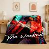 THE WEEKND,XO Альтернативный R&B Эйбел Тесфайе Фланелевое одеяло Мягкое теплое плед для спальни гостиной кровати путешествия пикника
