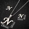 English Letter Necklace & Earring Set: Fashionable Jewelry for Women