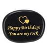 Inspirational Stone You Are My Rock Happy Birthday Engraved Stone Encouragement Motivational Pocket Stone Type 2