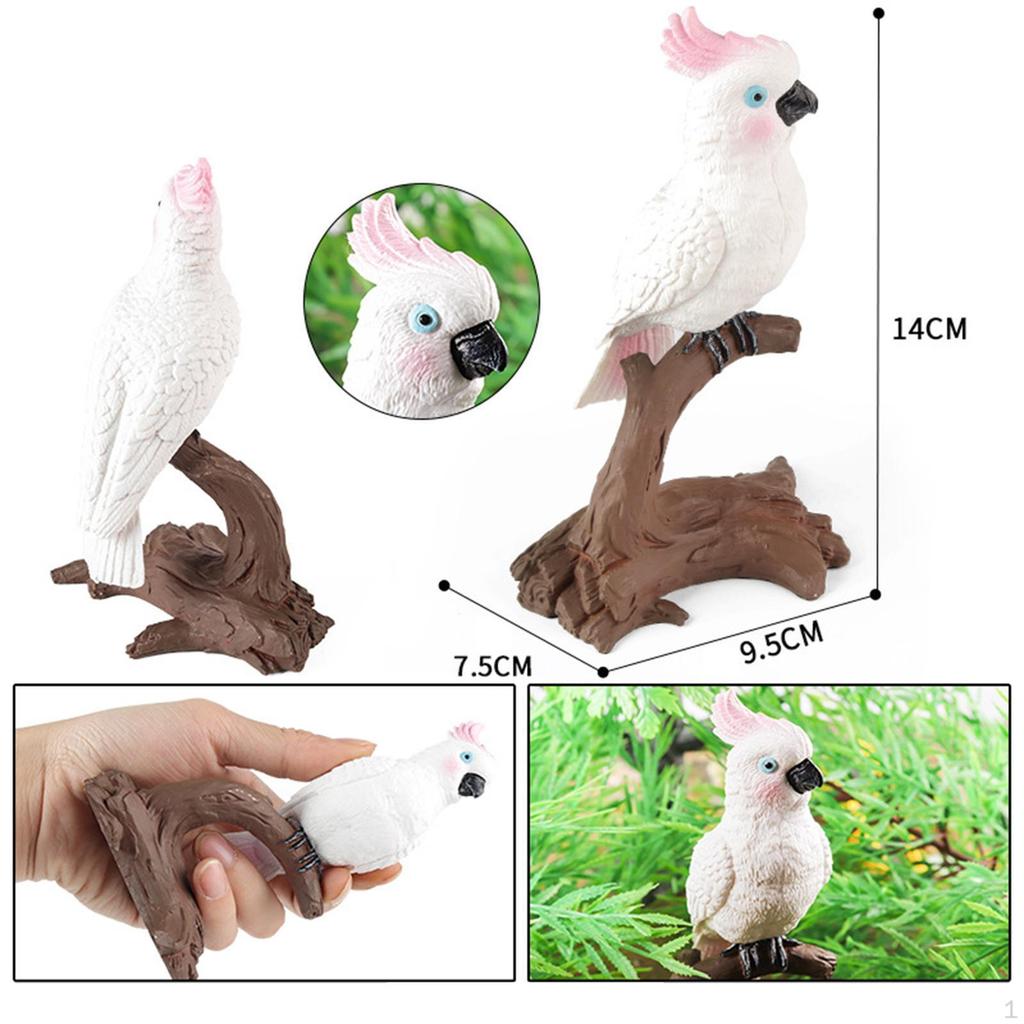 Bird Figurine Parrot Model for Kids Gifts Home Decor