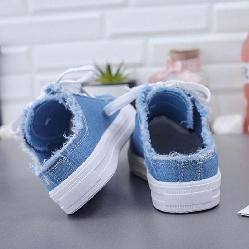 Парусиновые туфли женские весенние и летние маленькие белые туфли туфли на плоской подошве туфли для досок Ленивые туфли